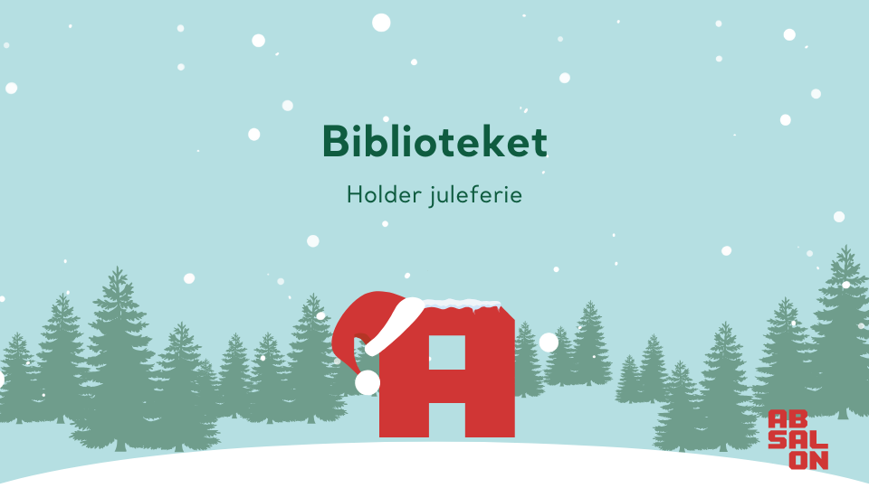 Biblioteket holder juleferie